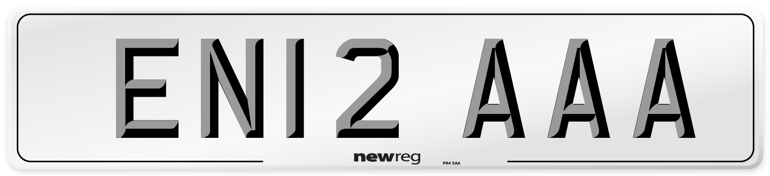 EN12 AAA Number Plate from New Reg